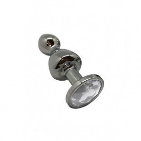 Wooomy | Анальная пробка Wooomy Lollypop Double Ball Metal Plug S. Ціна: 869 грн