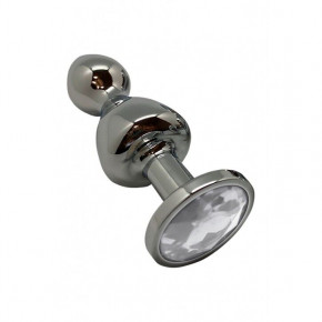 Wooomy | Анальная пробка Wooomy Lollypop Double Ball Metal Plug L. Ціна: 1199 грн