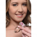XR Brands | Анальная пробка со стразом Pink Gem Glass Anal Plug With Gem стеклянная, Medium. Ціна 955 грн. Фото: 2