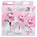 XR Brands | Набор анальных пробок Pink Gem Glass Anal Plug Set из стекла. Цена 2 365 грн. Фото: 2