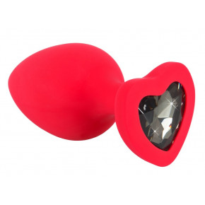 You2Toys | Анальная пробка с кристаллом в виде сердца You2Toys, красная. Ціна: 750 грн