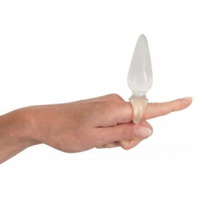 You2Toys | Анальная пробка You2Toys с кольцом на палец, прозрачная. Цена: 350 грн