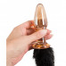 You2Toys | Анальная пробка с хвостом Glass Plug With Tail. Ціна 1150 грн. Фото: 3