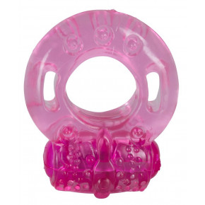You2Toys | Эрекционное кольцо с вибрацией You2Toys рельефное, розовое. Ціна: 350 грн