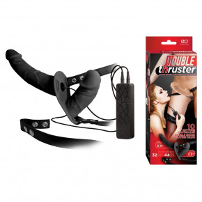 You2Toys | Страпон двойной You2Toys Double Thruster с вибрацией, черный. Цена: 3 306 грн