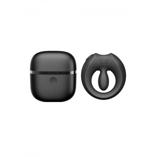 Zalo | Эрекционное виброкольцо Zalo Apis в кейсе, с приложением, черное, 6.3 × 3.2 см. Ціна 3630 грн. Фото: 2