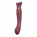 Zalo | Смарт-вібратор 3в1 Zalo Queen Wine Red, пульсуюча перлина та вакуум, кристал Swarovski. Ціна 4249 грн. Фото: 1