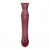 Zalo | Смарт-вібратор 3в1 Zalo Queen Wine Red, пульсуюча перлина та вакуум, кристал Swarovski. Ціна 4249 грн. Фото: 7