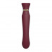 Zalo | Смарт-вібратор 3в1 Zalo Queen Wine Red, пульсуюча перлина та вакуум, кристал Swarovski. Ціна 4249 грн. Фото: 9