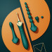 Zalo | Вибратор двухсторонний универсальный ZALO BESS 2 Turquoise Green с насадками. Цена 4 189 грн. Фото: 6