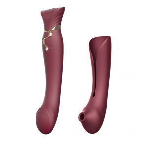 Zalo | Вибратор Queen Wine Red. Цена: 4 999 грн