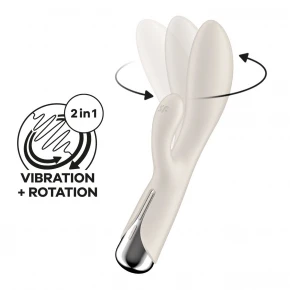 Satisfyer | Вибратор-кролик Spinning Rabbit 1 Beige. Цена: 1 753 грн